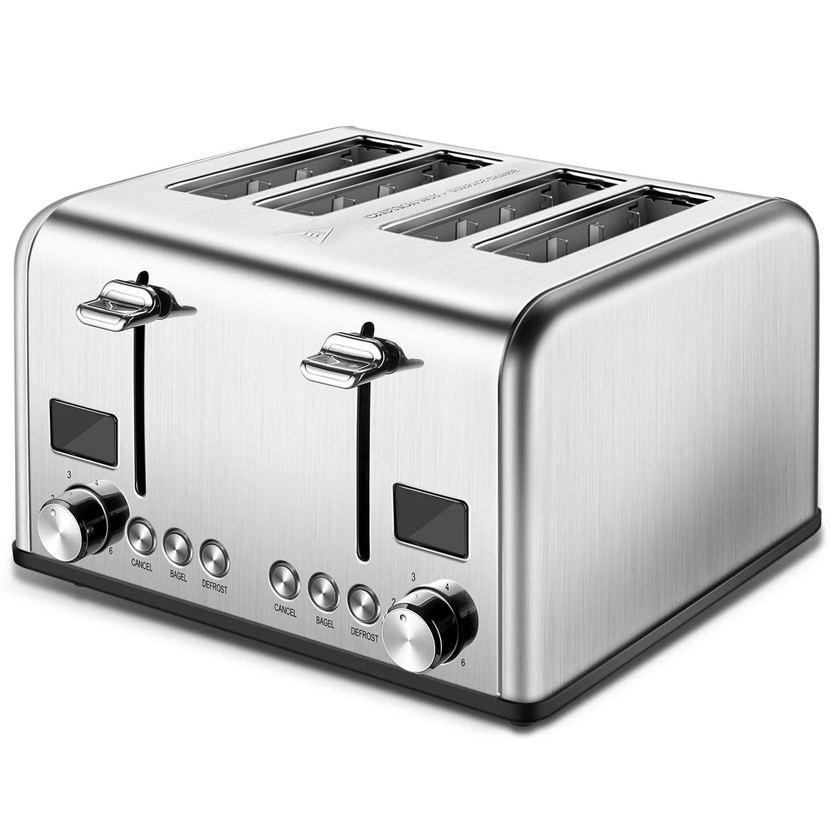 Bread Toaster 4 Slots Extra Wide Slot Bread Smart Toaster Stainless Steel Touch Screen Slot Toaster