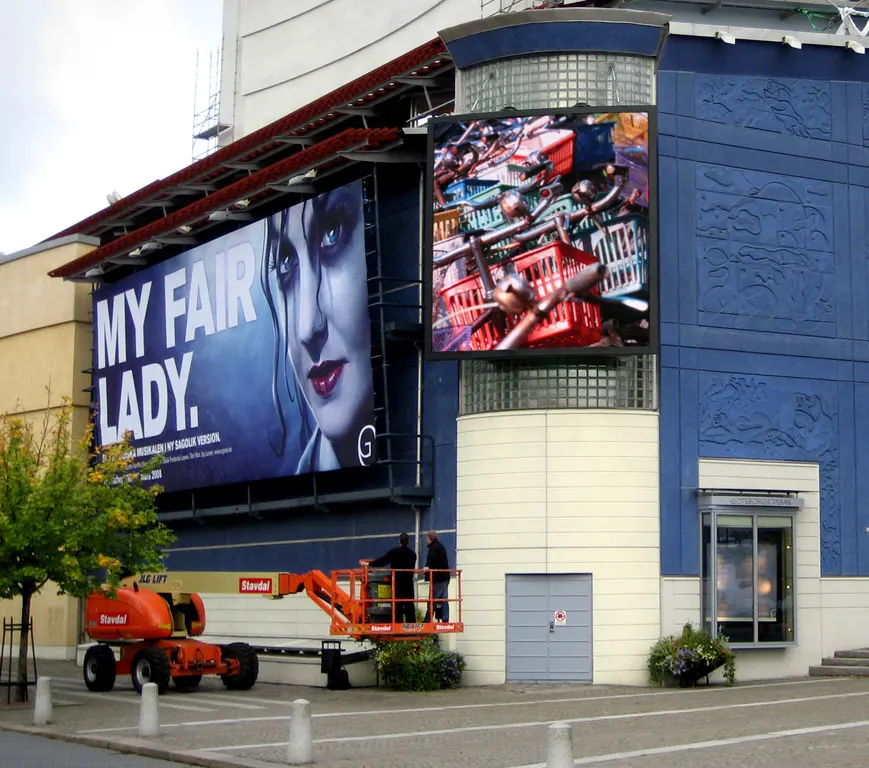 Whosale outdoor led screen p6 960x960 ip65 led video wall outdoor p6 outdoor led screen cabinet