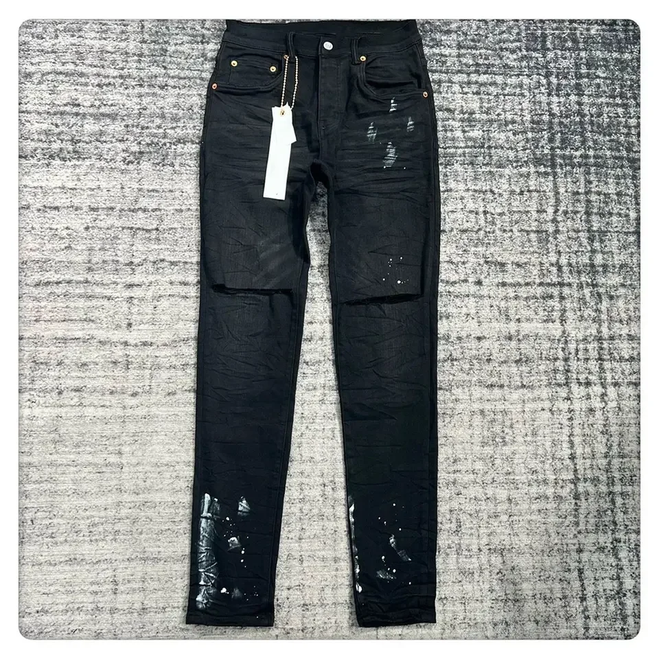 xxxxl brand Drop Shipping Mens Denim Pants Plus Size Casual Pattern Ripped Skinny stacked camo stacked jeans