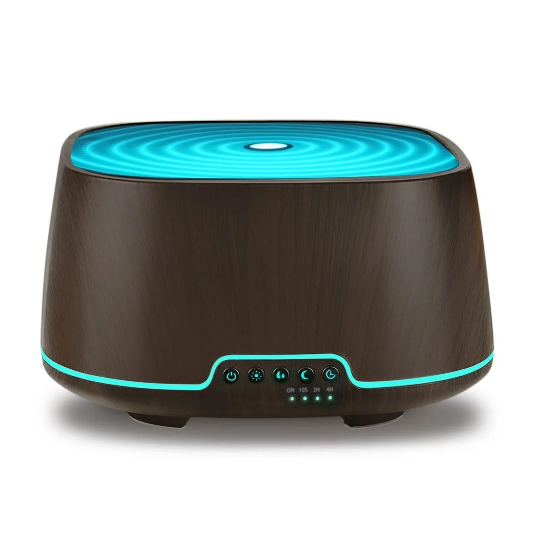 700ml Essential Oil Diffuser , Ultrasonic Aromatherapy Diffusers Scent Humidifier Vaporizer Auto-Off Timer for Large Room Home