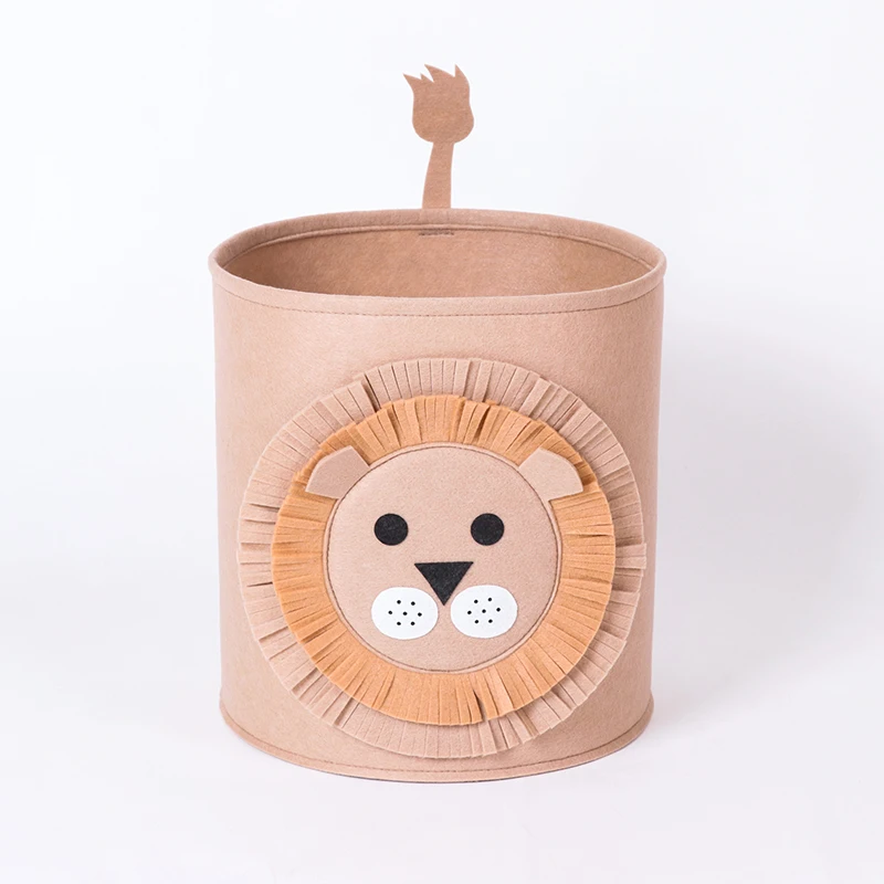 Large Durable Kids Storage Basket Box & Bins Toy Collapsible Basket Felt Storage Basket