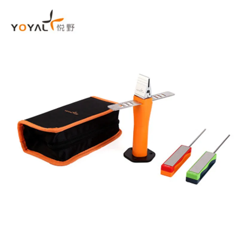 TY1811 Fixed Angle Kitchen Knife Whetstone sharpening Stone Sharpener Set Package System With Nylon bag