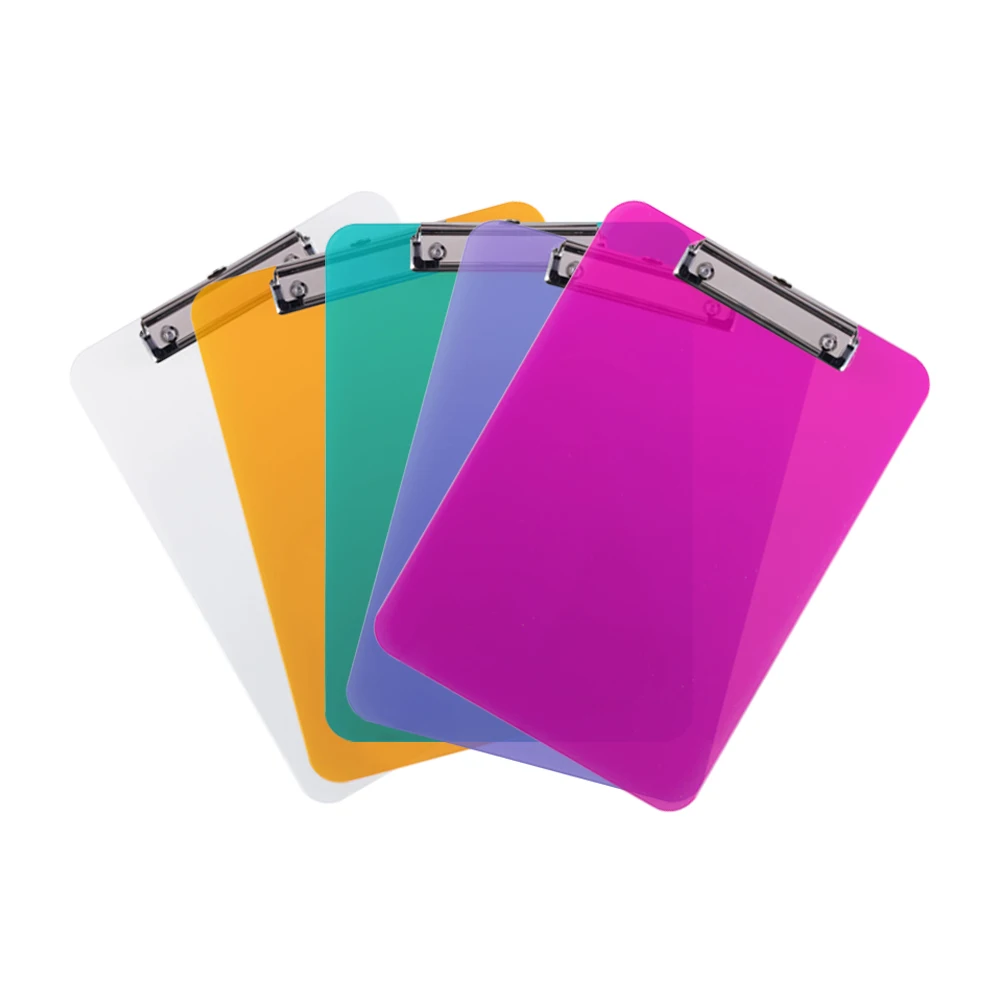 Office stationery file folder color clear  plastic ps  writing hospital clipboards