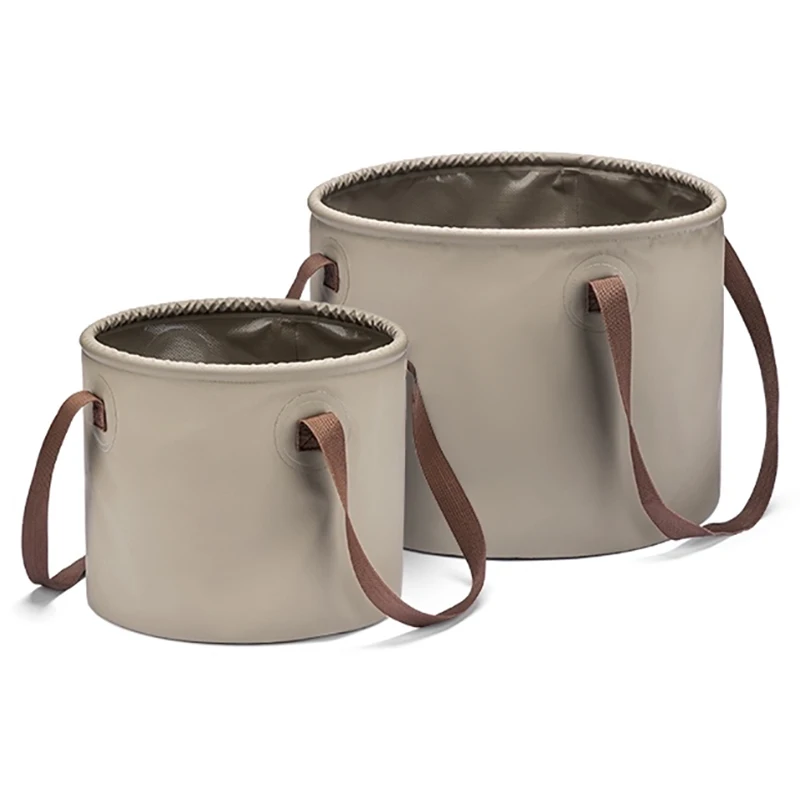 Folding Bucket  Foldable Camping Storage Container Collapsible Bucket 10L 20L Portable Lightweight Pail for Camping