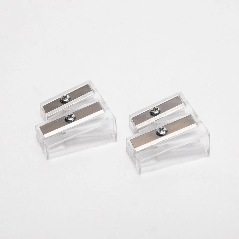 
factory direct sale transparent double hole pencil cutter sharpener 