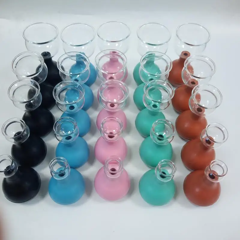 
Factory direct sale natural Rubber Glass Suction Cupping cupping device Natural Rubber Glass 
