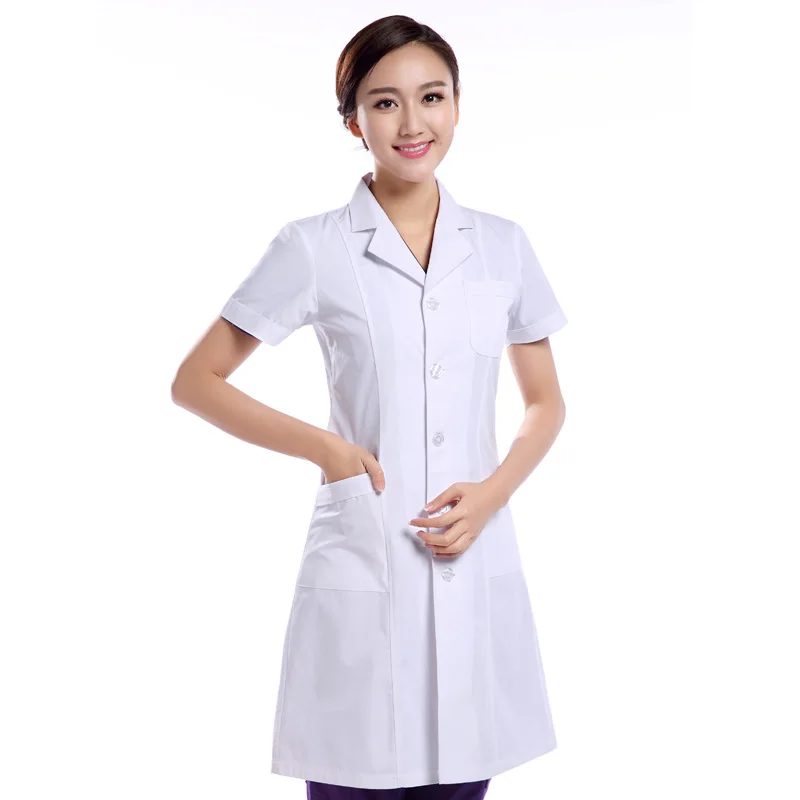 Medical Hospital Women Men White Comfortable Doctor Nursing Clothing Uniform