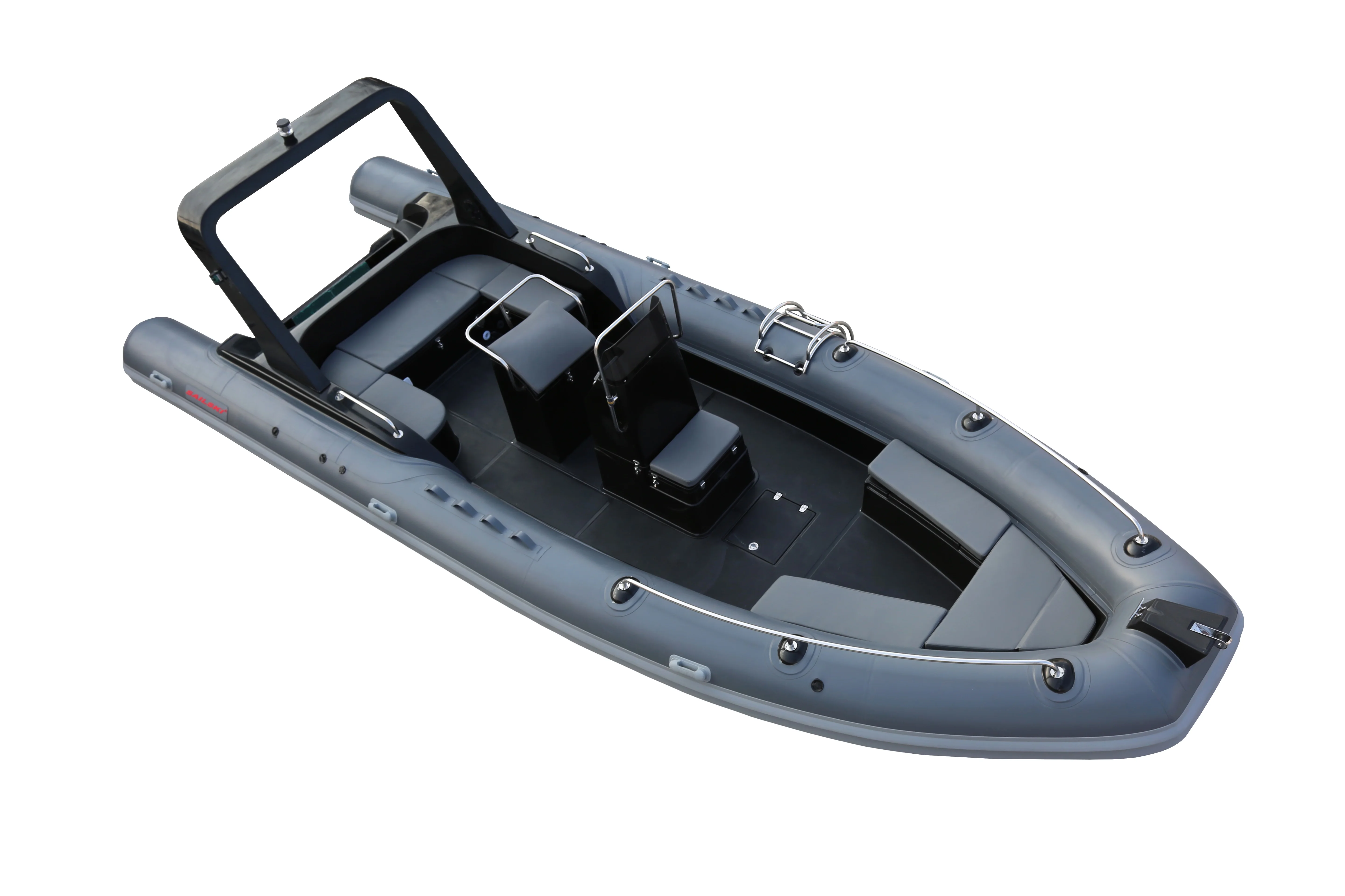 SAILSKI large sport rib boat RIB760 with Hypalon 1.25mm, twin outboard motor
