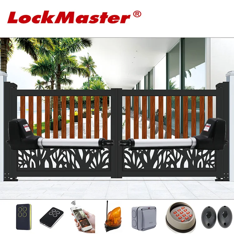 Swing Door Gates Automation Automatic Swing Gate Motor Opener WIFI Smart Phone TUYA APP Control