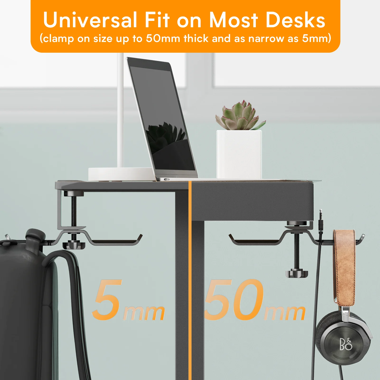  Headset Stand Adjustable Rotating Under Desk