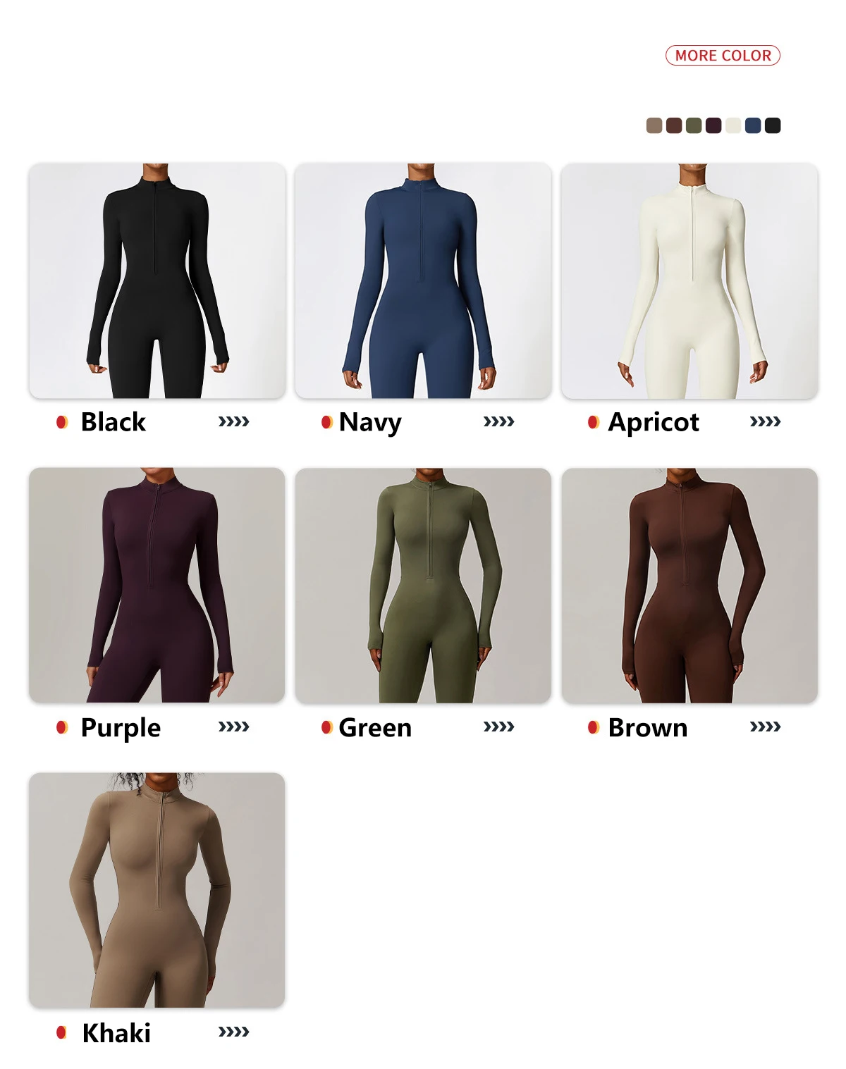 XW-CLT8445 Custom Half Zip Yoga Activewear Sports Long Sleeve Nylon Bodysuit Workout One Piece Gym Female Jumpsuit