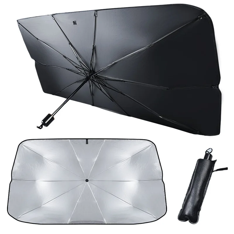 Custom Sun UV Protection Car Umbrella Windshield Sunshade Car Front Side Window Umbrella For Car