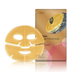 Private Label Collagen Crystal Gold Hydrogel Whitening Moisturizing Facial Mask Sheet