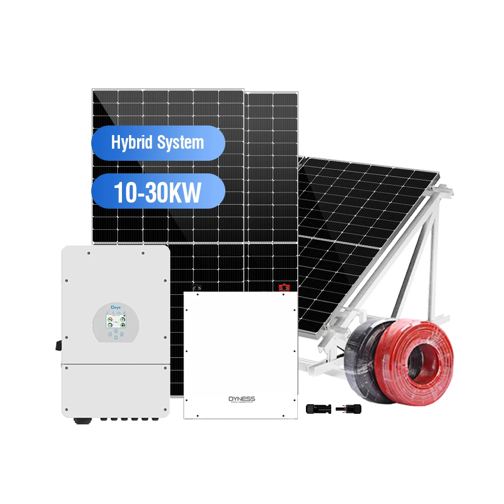 DAH Solar 5kw 10kw 20kw Hybrid On and Off Grid Solar Energy System with Smart Grid Communication Lithium Battery Backup