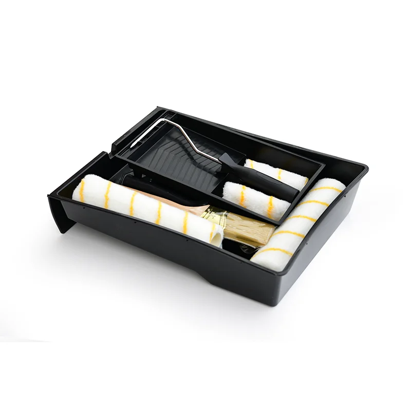 Professional Factory Paint Roller Set With Synthetic Angle Brush And Durable Paint Tool Kit