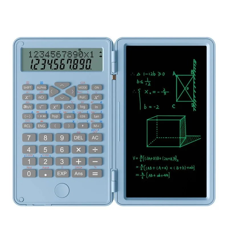 6-Inch LCD Intelligent Teaching Calculator Kids Drawing Board with Scientific Function Battery Powered Plastic Writing Tablet
