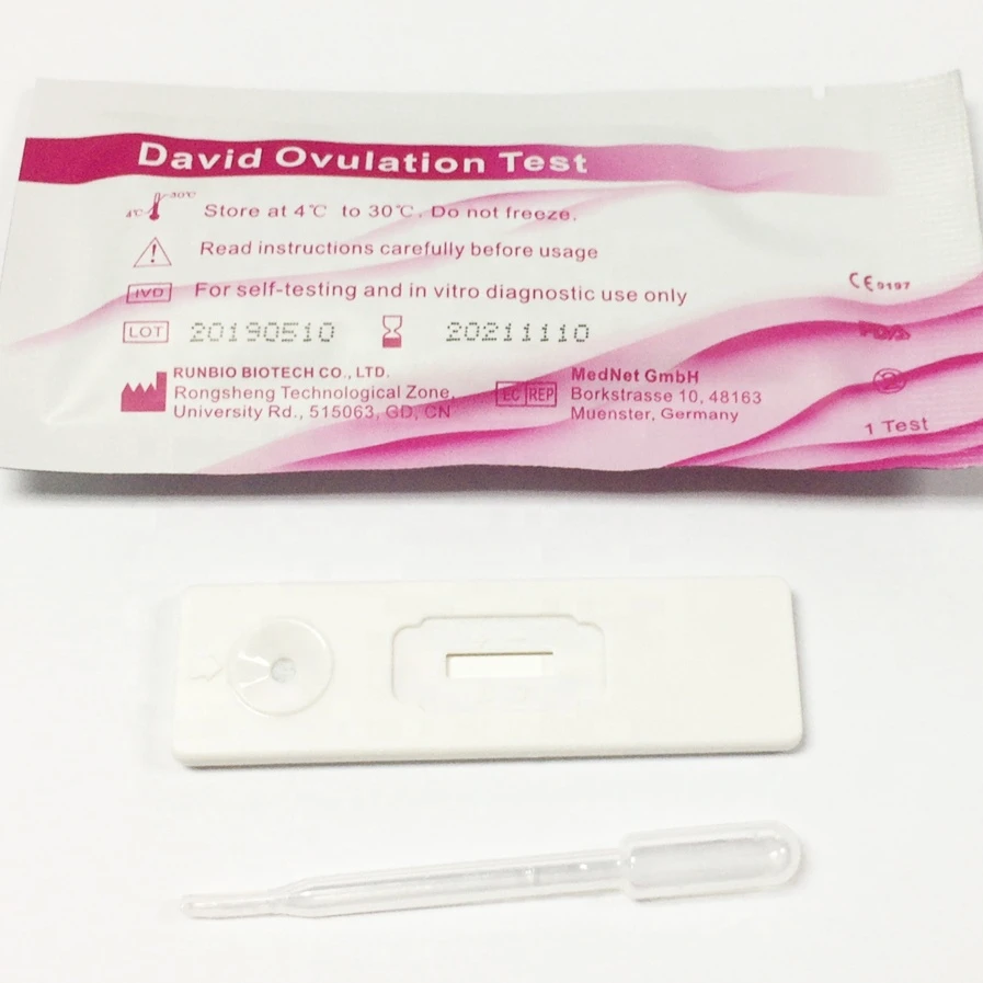 
David one step self testing rapid diagnostic oem urine ovulation LH test cassette kits 10miu 20miu 25miu 