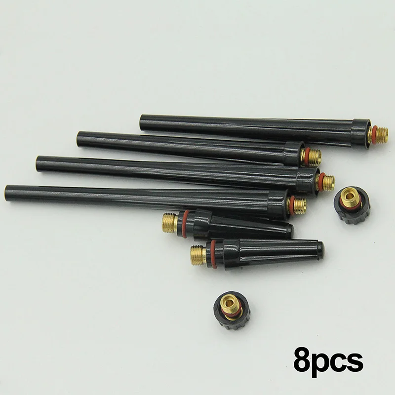Wanshida Welding TIG torches Consumables TIG Back Cap Fit WP9/WP20 (41V33 41V35 41V24 41V24L 8pcs)