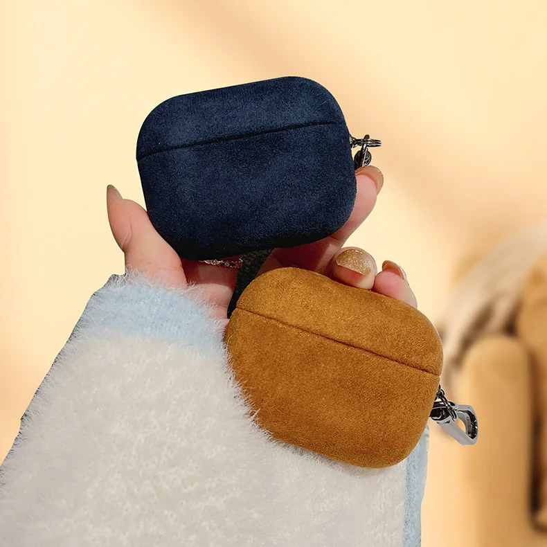 Алькантара чехол для Apple AirPods Pro 2 роскошный кожаный защитный чехол для AirPods 3 1 2