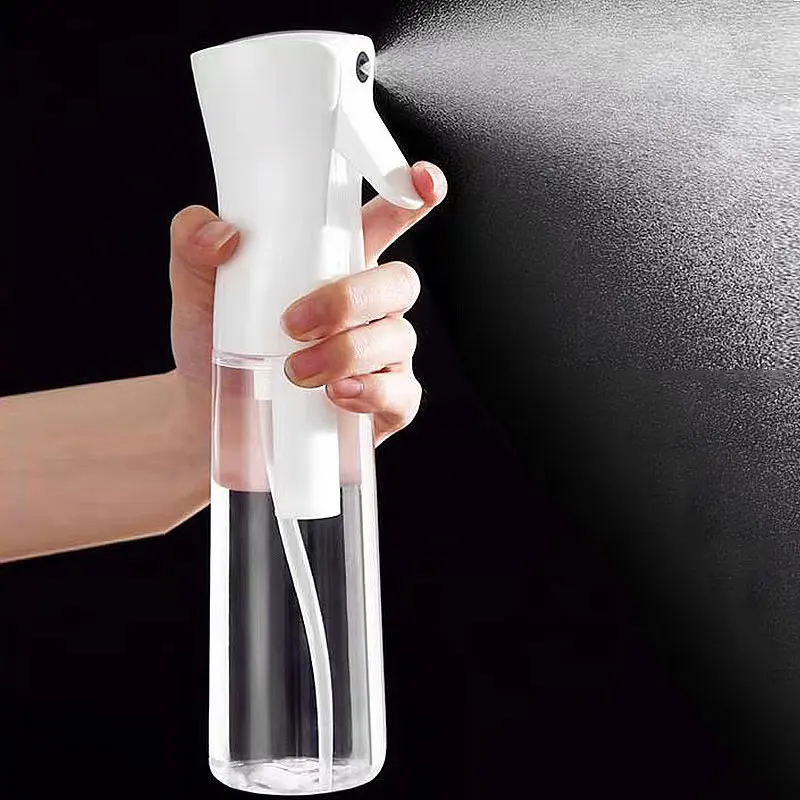 Wholesale 200ml 300ml 500ml white and black cosmetics barbershop special continuous spray bottle pet mist spray bottle