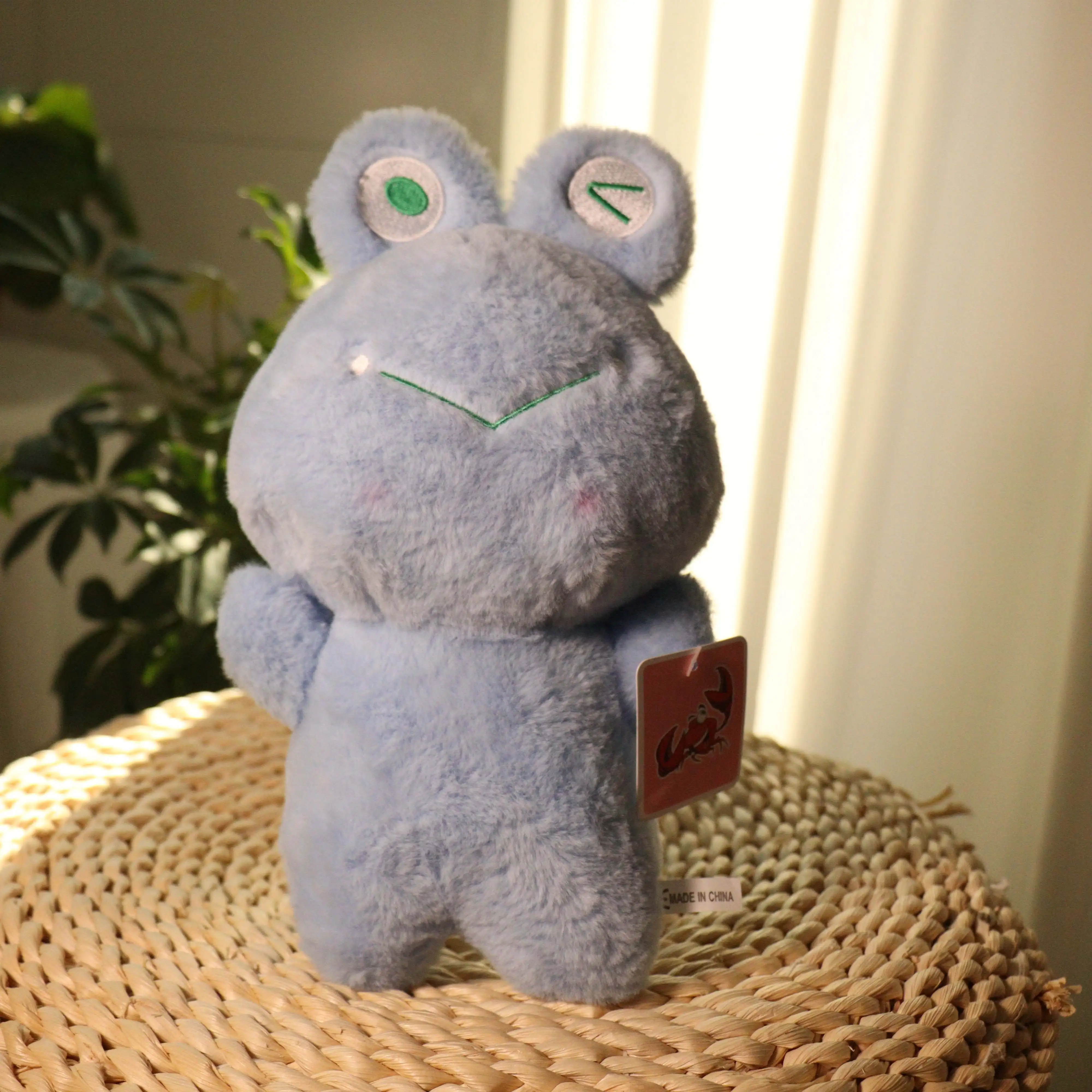 Factory Wholesale skin-friendly lifelike plush toy	cameraman Little Frog stuff toys plush toys custom