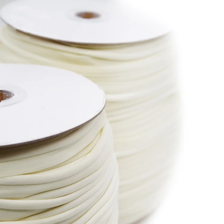 Manufacturer Custom 13mm Satin Piping Insertion Bias Cord Binding Tape for Clothing and Bags