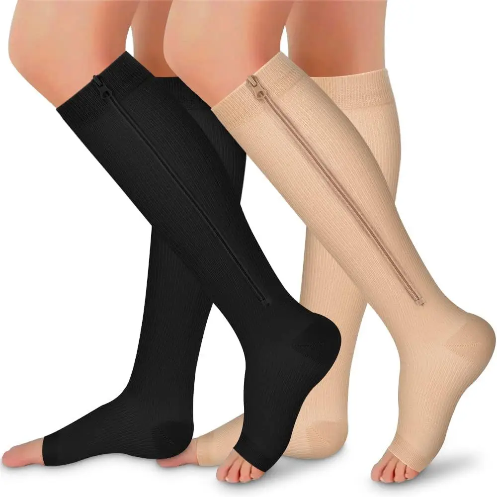 2024 new products Zipper Compression Socks Compression stockings venous elastic stockings