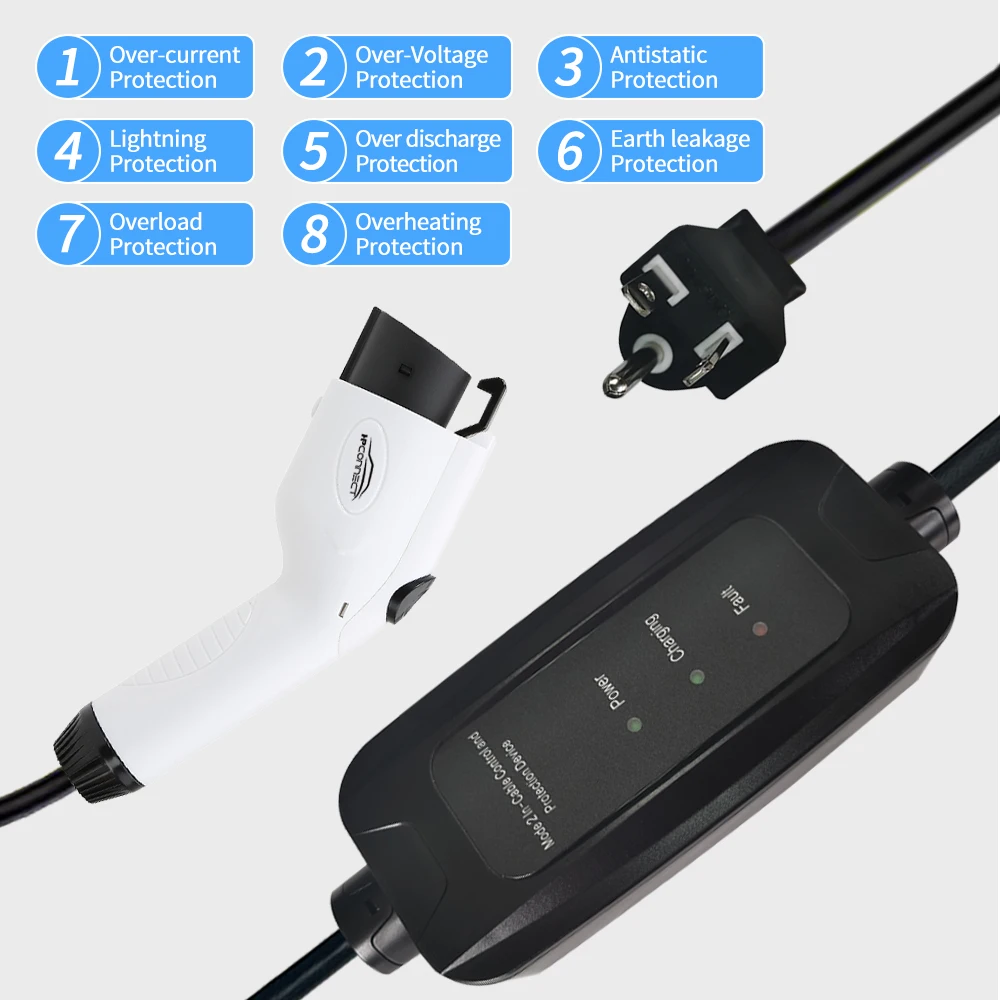 Best Saej 1772 Mode2 16A Portable EV Car Chargering electric charger electric charging