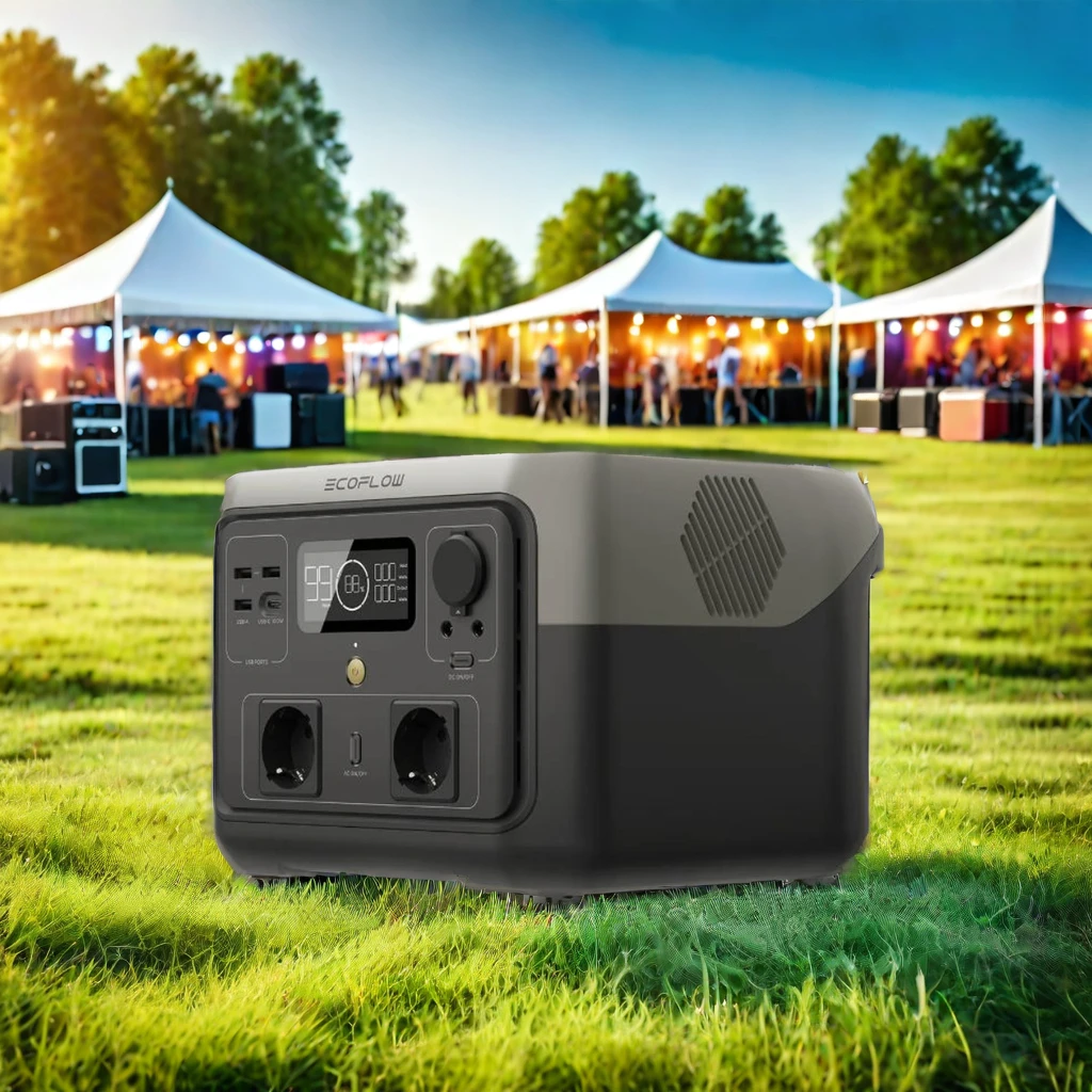 EU River 2 MAX 512Wh 500W Portable Power StationLiFePO4 4 AC Outlets MPPT Controller Pure Sine Wave Car