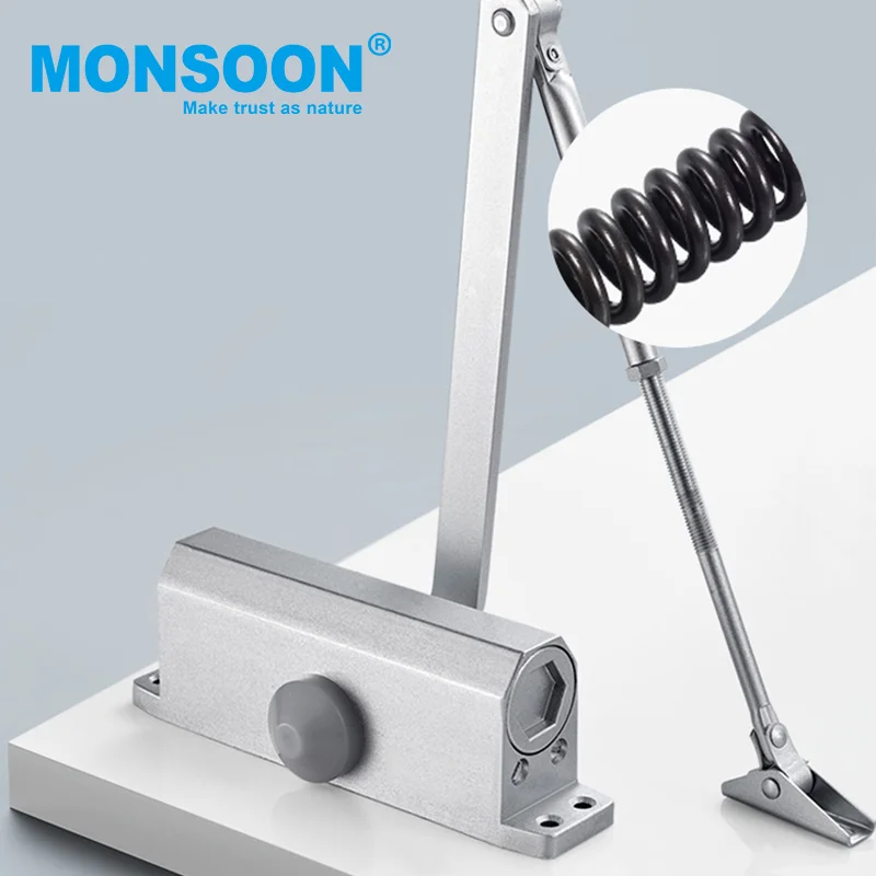 Регулируемые дверные доводчики бесшумные самозакрывающиеся скрытые из алюминиевого сплава гидравлические