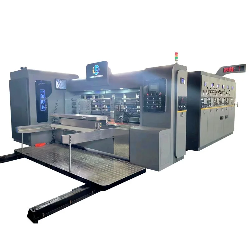 200pcs / min High Speed Corrugated Cardboard Printer Flexographic Printing Machine With 3 Colors Printing