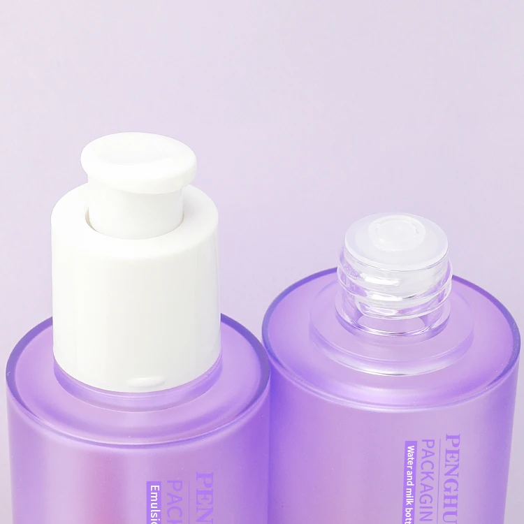 Luxury PETG Cosmetic Containers Custom 80ml 100ml 120ml 150ml Plastic Lotion Pump Bottles Body PP Skincare Packaging Set