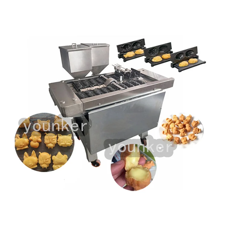 High Quality Stainless Steel Manjoo Walnut Shape Cake Making Machine with Cheap Price