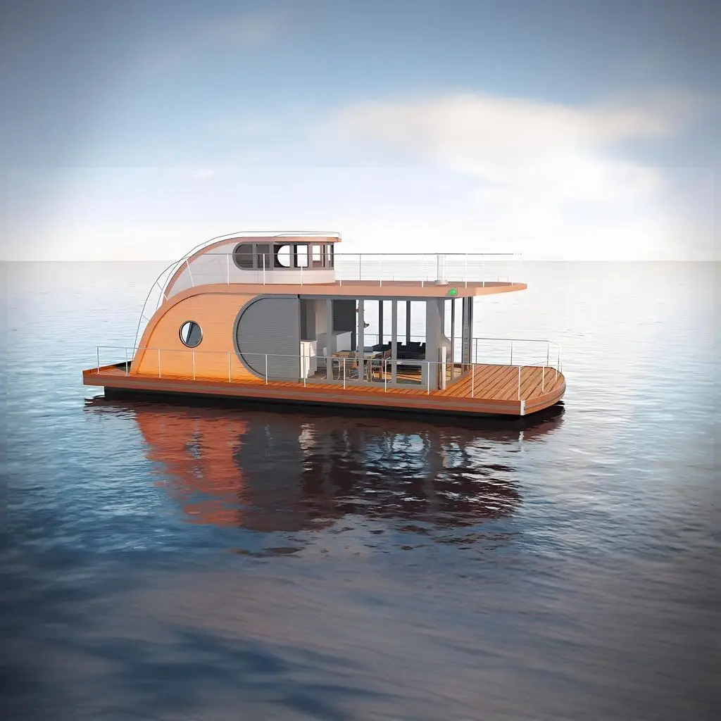 Modular Prefab Floating Cottage Floating Cottage Stable Boat Houses