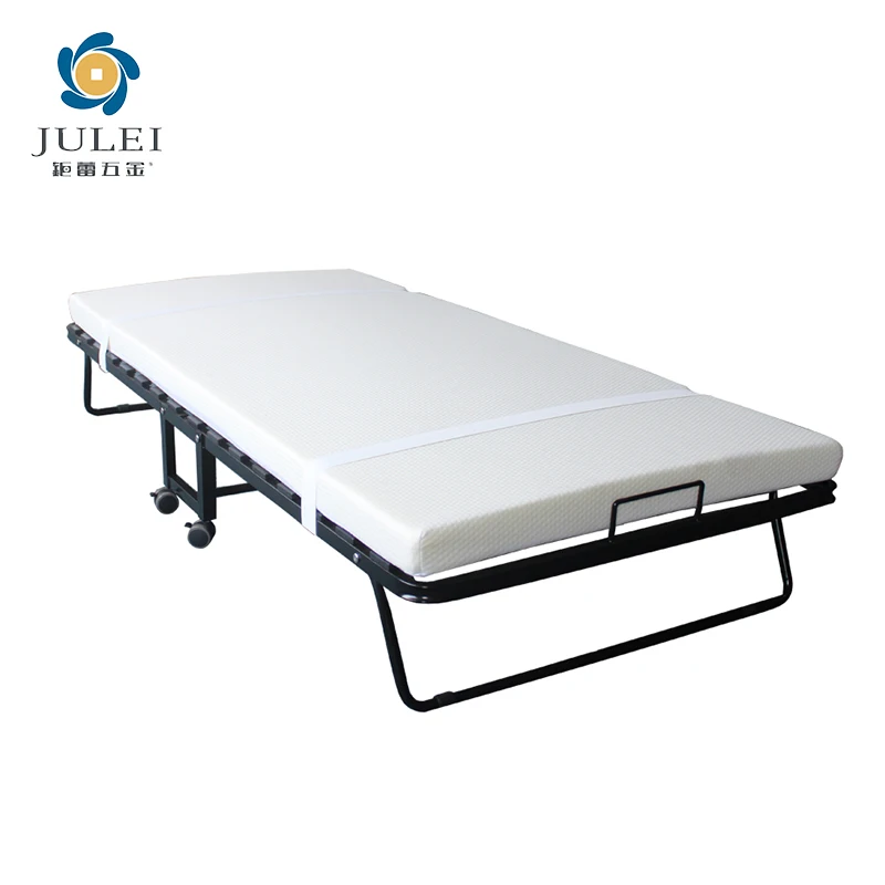 Foldable Portable Rollaway Bed with Thick Memory Foam Mattress Strong Sturdy Frame