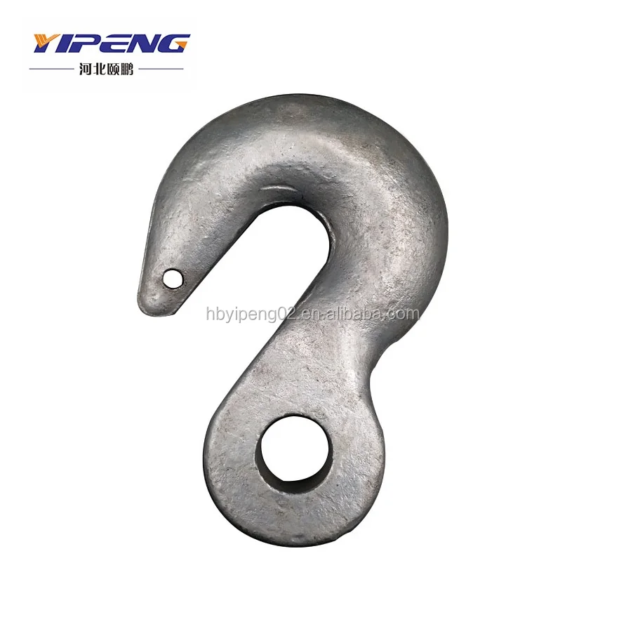 Hot dip galvanized Tongue Hooks 70kN Hot forged steel