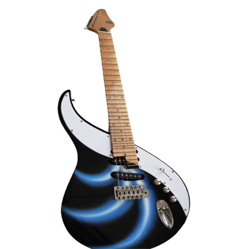 29 Frets Electric Guitar Skyy III Emperor Guitars Black Body Maple Fretboard Chrome Hardware free shipping stock