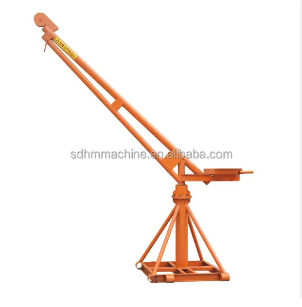 outdoor mini lifting portable crane/small lift crane for construction