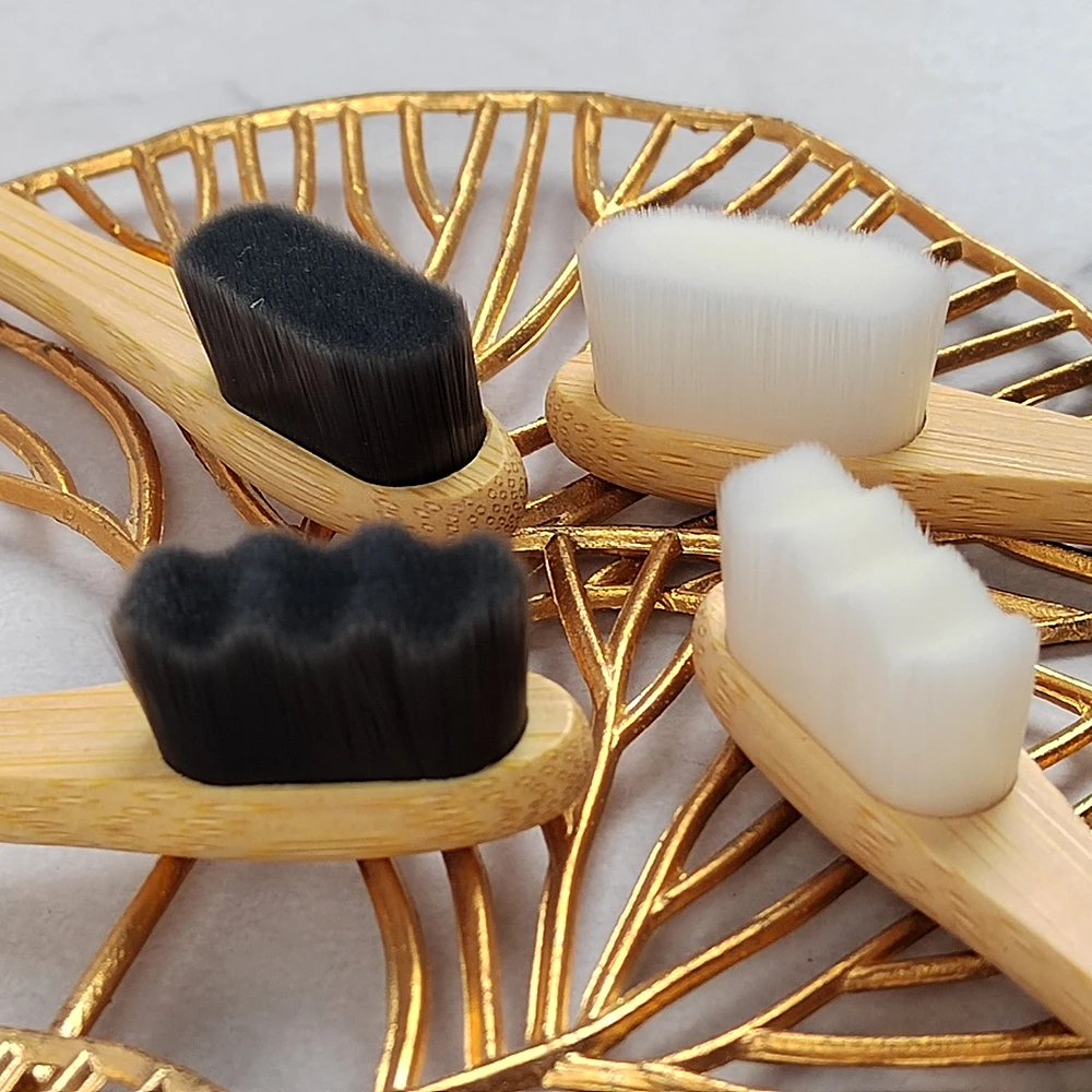 Best Eco Friendly Reusable Hotel Travel Ergonomic Soft Biodegradable Organic Charcoal Bamboo Case Bamboo Toothbrush with Logo