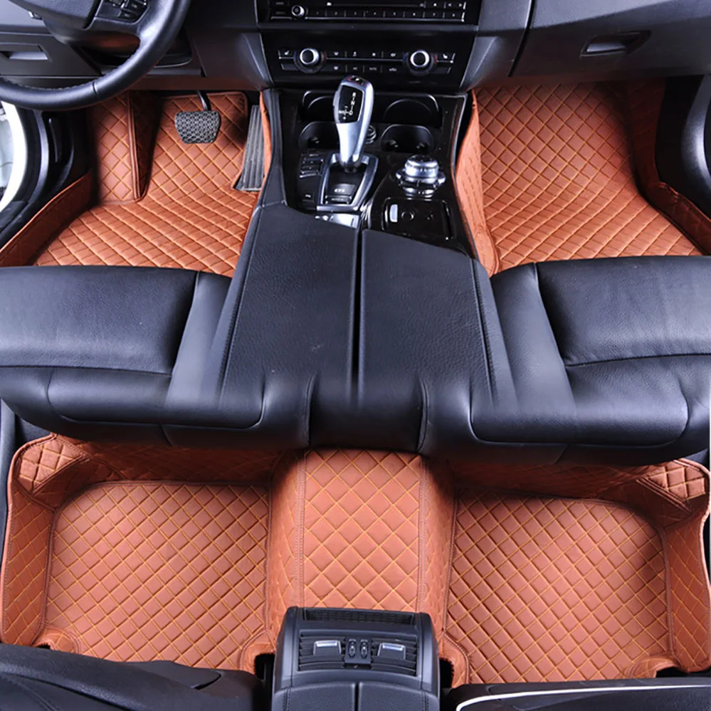 QCI161 High Quality Universal Car Mat Fully Surrounded Customization All Leather Car Floor Pad Car Foot Pad