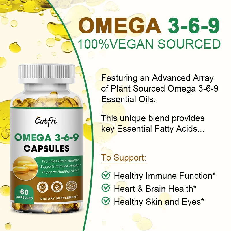 Catfit Private Label OEM 60pc fish oil omega 3 1000mg softgel capsules fish oil capsules