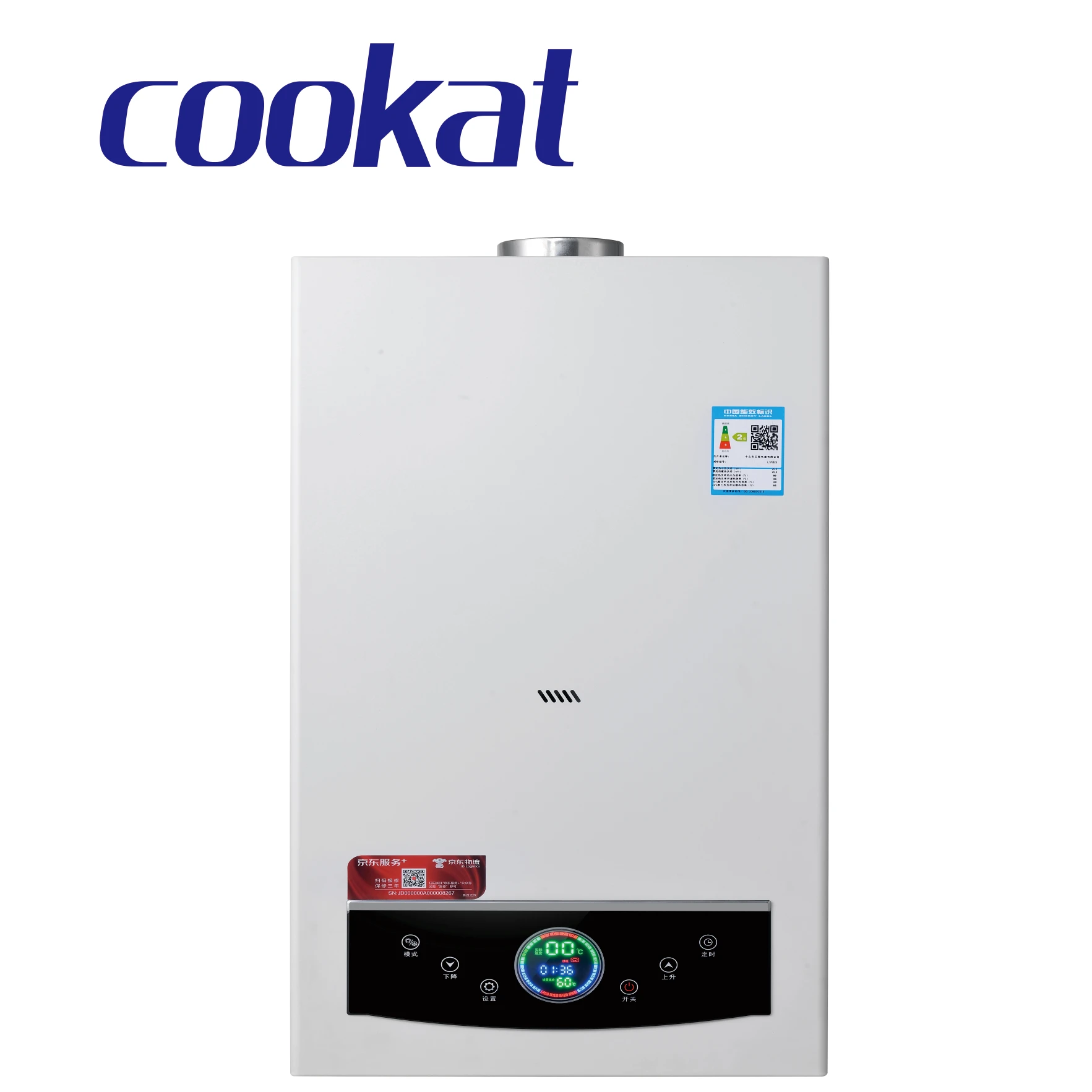 Cookat High Quality Gas Water Heaters 6L-16L Instant Burner Steel Tankless Home Appliance 12L Copper Heat Exchanr Household Use