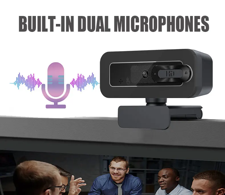 HD Webcam 1080p Usb Webcam Pc Computer Laptop Desktop Live Webcam 360 Degree Rotation With Microphone