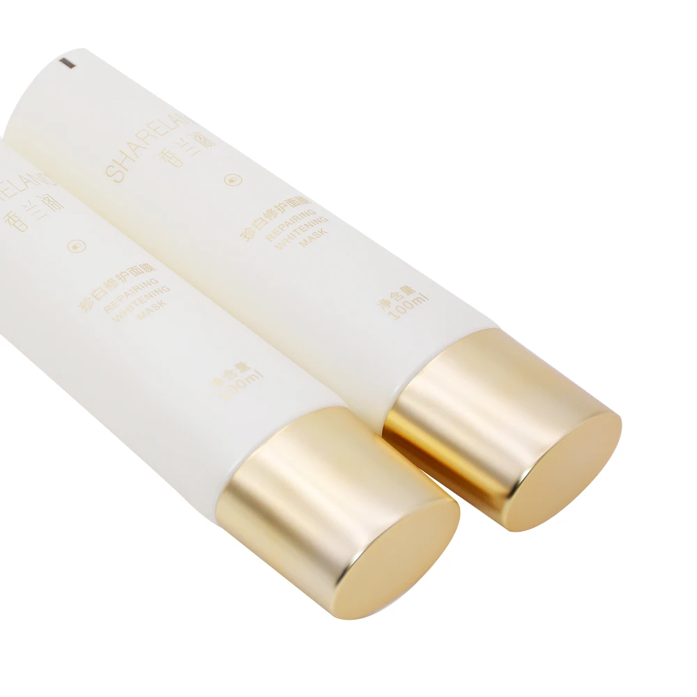 5ml - 400ml Empty soft white frosted PE packaging cosmetic hand cream lotion clear matte plastic squeeze tube with screw caps