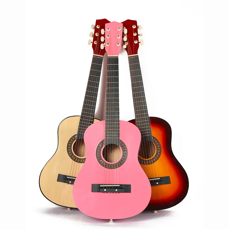 Оригинальная Акустическая гитара 30-дюймовая кофейная цветная настраиваемая из лианы