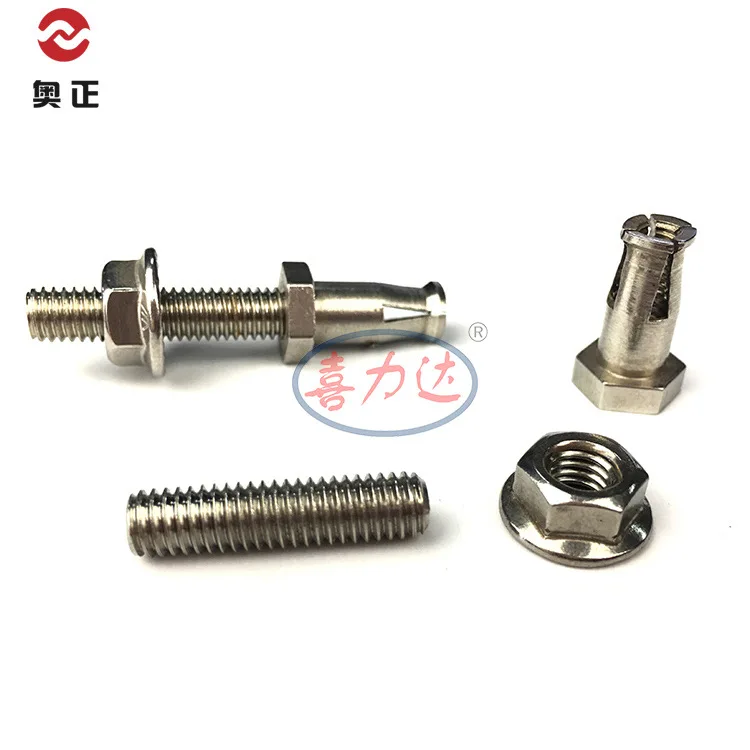 Stainless steel 304 screw back bolt stone curtain wall accessories undercut anchor