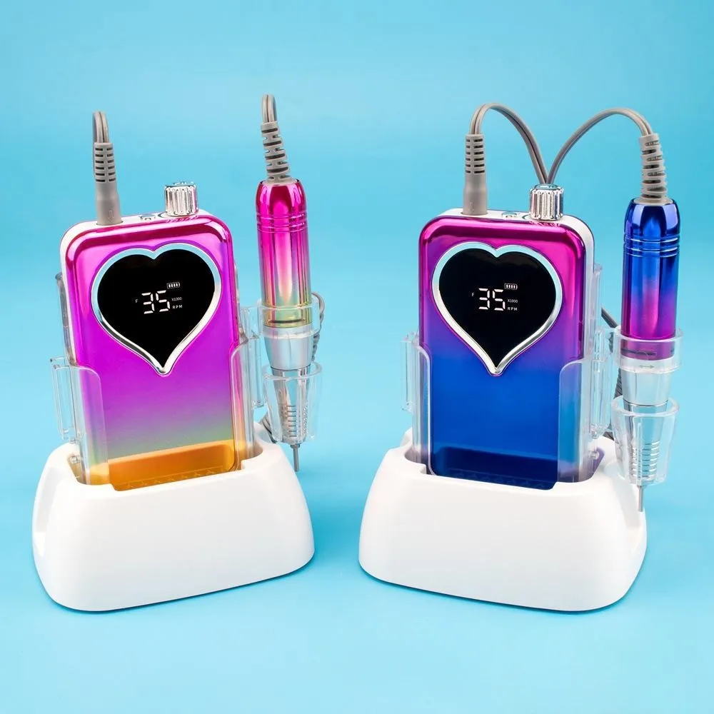 Mini Nail Polisher Rechargeable Portable Storage Base Nail Polisher 35000 Rpm Electric Nail Polisher