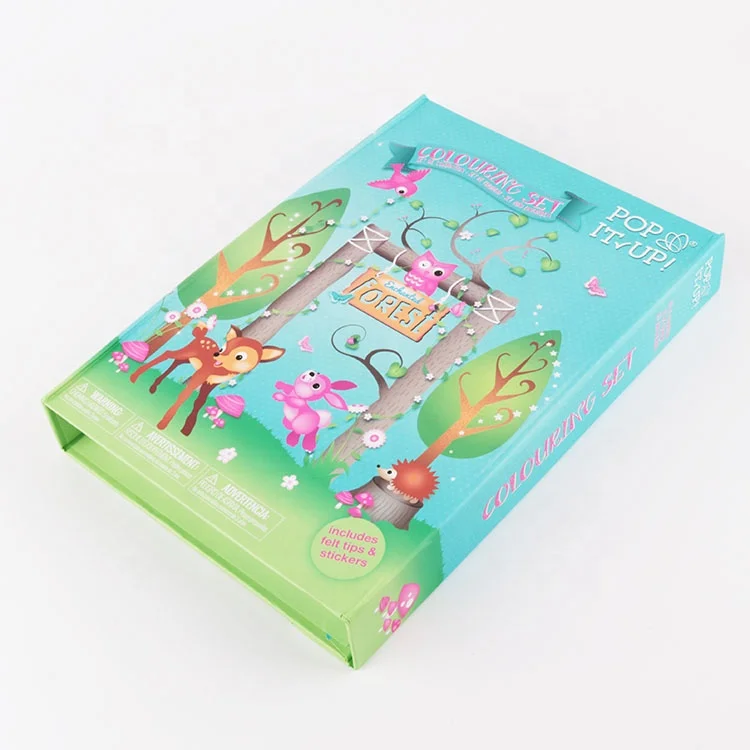 Sunrise Customized Logo DIY Colouring Book With Stickers