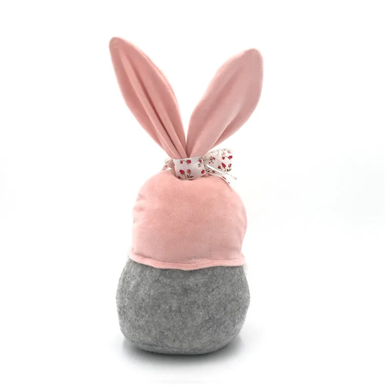 New Fashion Festival Tomte Ornament Nordic Home Decoration Handmade Swedish Spring Gifts Easter Bunny Gnomes with Rabbit Ear
