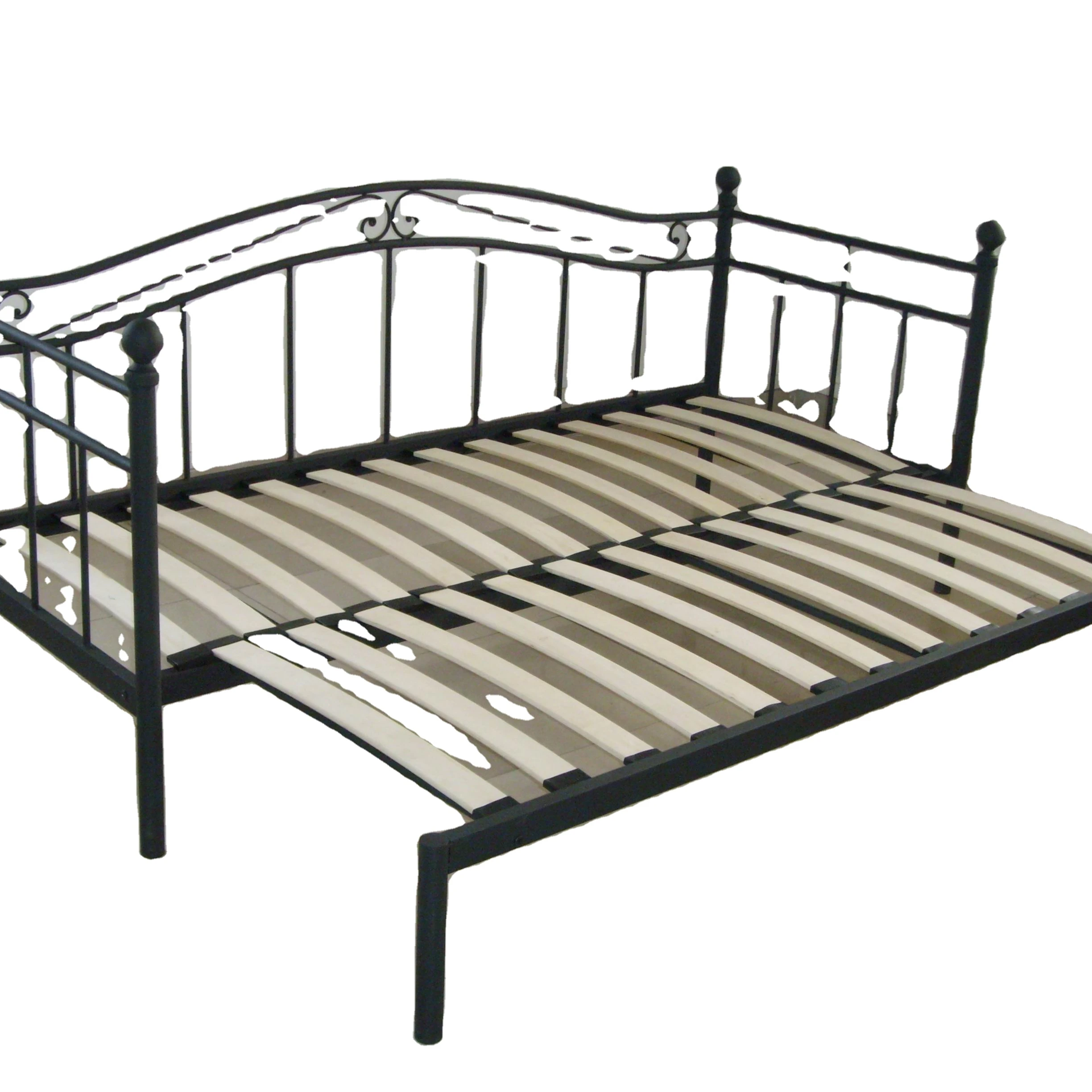 Silver Metal Sofa Bed Iron Wrought Piece Bedroom Student Sofa Com Children European American